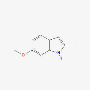 6-Methoxy-2-methyl-1H-indole chemical structure (CAS 1968-13-4)