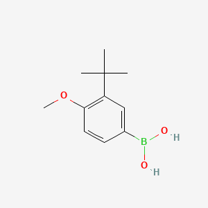 (3-(tert-Butyl)-4-methoxyphenyl)boronic acid chemical structure (CAS 196960-96-0)
