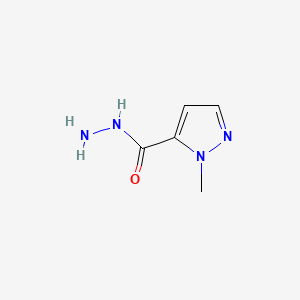 1-Methyl-1H-pyrazole-5-carbohydrazide chemical structure (CAS 197079-02-0)