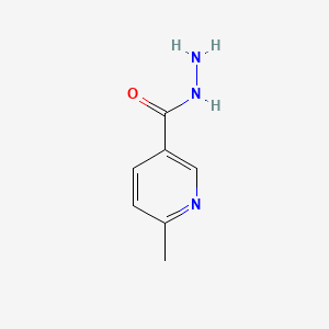 6-Methyl-3-pyridinecarboxylic acid hydrazide chemical structure (CAS 197079-25-7)