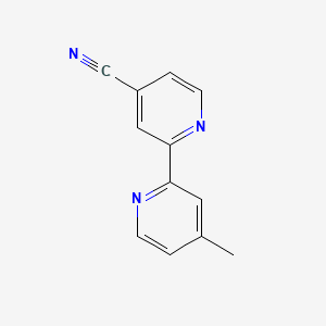 4'-Methyl-[2,2'-bipyridine]-4-carbonitrile chemical structure (CAS 197097-69-1)