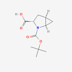 (1R,3S,5R)-2-(tert-Butoxycarbonyl)-2-azabicyclo[3.1.0]hexane-3-carboxylic acid chemical structure (CAS 197142-34-0)