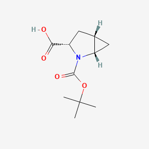 (1S,3S,5S)-2-(tert-Butoxycarbonyl)-2-azabicyclo[3.1.0]hexane-3-carboxylic acid chemical structure (CAS 197142-36-2)