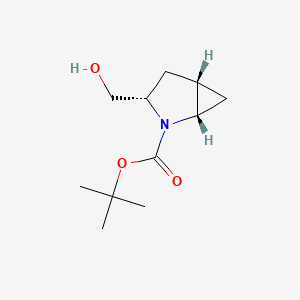 tert-Butyl (1S,3S,5S)-3-(hydroxymethyl)-2-azabicyclo[3.1.0]hexane-2-carboxylate chemical structure (CAS 197142-50-0)