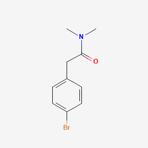2-(4-Bromophenyl)-N,N-dimethylacetamide chemical structure (CAS 19715-80-1)