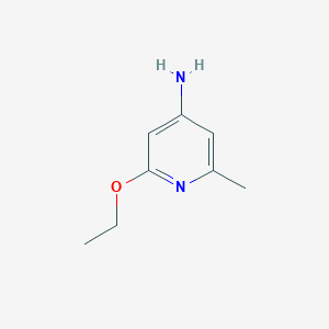 2-Ethoxy-6-methylpyridin-4-amine chemical structure (CAS 197163-57-8)
