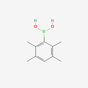 (2,3,5,6-Tetramethylphenyl)boronic acid chemical structure (CAS 197223-36-2)