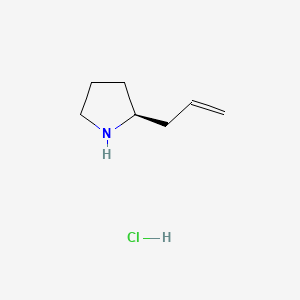 (S)-2-Allylpyrrolidine hydrochloride chemical structure (CAS 197230-28-7)