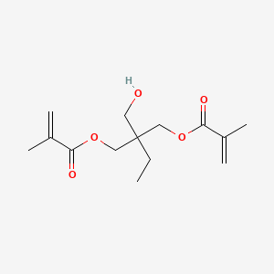 2-Ethyl-2-(hydroxymethyl)propane-1,3-diyl bis(2-methylacrylate) chemical structure (CAS 19727-16-3)