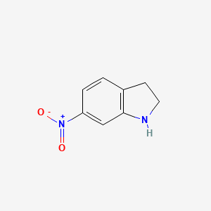 6-Nitroindoline chemical structure (CAS 19727-83-4)