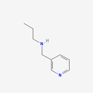 N-(Pyridin-3-ylmethyl)propan-1-amine chemical structure (CAS 19730-13-3)