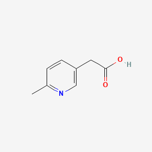 2-(6-Methylpyridin-3-yl)acetic acid chemical structure (CAS 19733-96-1)
