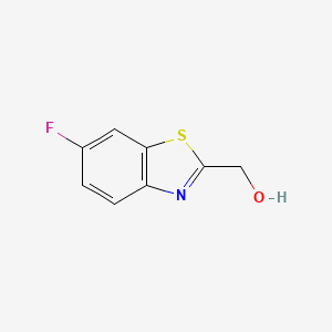(6-Fluorobenzo[d]thiazol-2-yl)methanol chemical structure (CAS 197364-68-4)