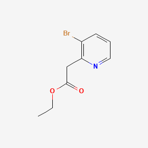 Ethyl 2-(3-Bromo-2-pyridyl)acetate chemical structure (CAS 197376-41-3)