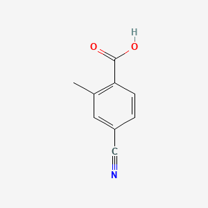4-Cyano-2-methylbenzoic acid chemical structure (CAS 1975-53-7)