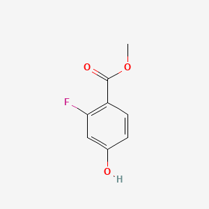 Methyl 2-fluoro-4-hydroxybenzoate chemical structure (CAS 197507-22-5)