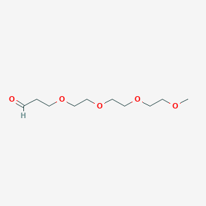 2,5,8,11-Tetraoxatetradecan-14-al chemical structure (CAS 197513-96-5)