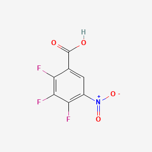 2,3,4-Trifluoro-5-nitrobenzoic acid chemical structure (CAS 197520-71-1)