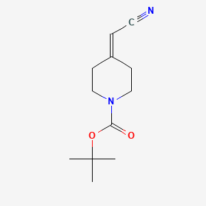 tert-Butyl 4-(cyanomethylene)piperidine-1-carboxylate chemical structure (CAS 197569-11-2)