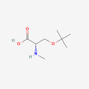 N-Me-Ser(Tbu)-OH chemical structure (CAS 197632-83-0)