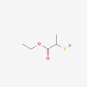 Ethyl 2-mercaptopropanoate chemical structure (CAS 19788-49-9)