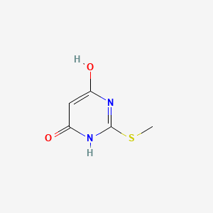 2-(Methylthio)pyrimidine-4,6-diol chemical structure (CAS 1979-98-2)