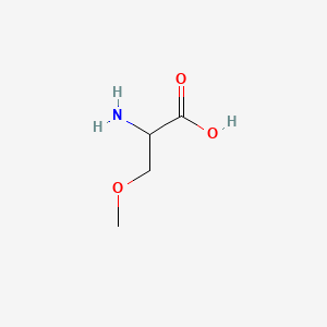 2-Amino-3-methoxypropanoic acid chemical structure (CAS 19794-53-7)