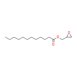 Oxiran-2-ylmethyl dodecanoate chemical structure (CAS 1984-77-6)