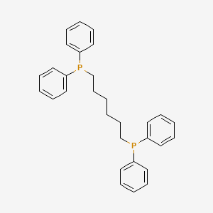 1,6-Bis(diphenylphosphino)hexane chemical structure (CAS 19845-69-3)