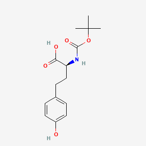 Boc-HoTyr-OH chemical structure (CAS 198473-94-8)