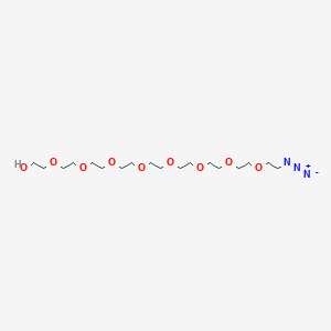 26-Azido-3,6,9,12,15,18,21,24-octaoxahexacosan-1-ol chemical structure (CAS 1984776-37-5)