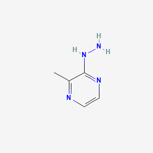 2-Hydrazineyl-3-methylpyrazine chemical structure (CAS 19848-54-5)