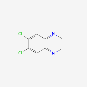 6,7-Dichloroquinoxaline chemical structure (CAS 19853-64-6)