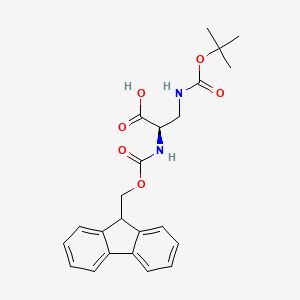 Fmoc-D-Dap(Boc)-OH chemical structure (CAS 198544-42-2)
