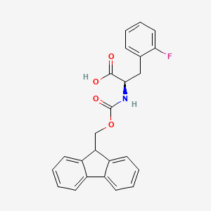 Fmoc-D-Phe(2-F)-OH chemical structure (CAS 198545-46-9)