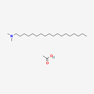 N,N-Dimethyloctadecan-1-amine acetate chemical structure (CAS 19855-61-9)