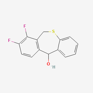 7,8-Difluoro-6,11-dihydrodibenzo[b,e]thiepin-11-ol chemical structure (CAS 1985607-83-7)