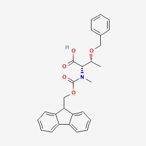 Fmoc-N-Me-Thr(Bzl)-OH chemical structure (CAS 198561-81-8)