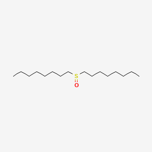 Di-n-octylsulfoxide chemical structure (CAS 1986-89-6)
