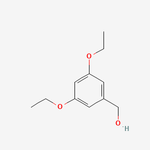 (3,5-Diethoxyphenyl)methanol chemical structure (CAS 198623-56-2)