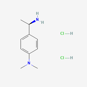 (R)-4-(1-Aminoethyl)-N,N-dimethylaniline dihydrochloride chemical structure (CAS 1986297-80-6)
