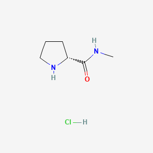 (R)-N-Methylpyrrolidine-2-carboxamide hydrochloride chemical structure (CAS 1986576-34-4)