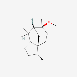 (3R,3AS,6S,7R,8aS)-6-methoxy-3,6,8,8-tetramethyloctahydro-1H-3a,7-methanoazulene chemical structure (CAS 19870-74-7)