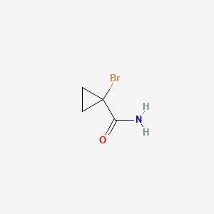 1-Bromocyclopropanecarboxamide chemical structure (CAS 198758-97-3)