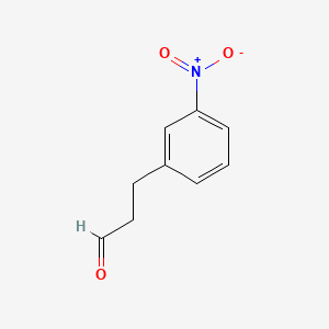 3-(3-Nitrophenyl)propanal chemical structure (CAS 198783-53-8)