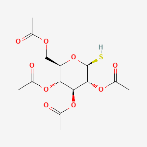 (2R,3R,4S,5R,6S)-2-(Acetoxymethyl)-6-mercaptotetrahydro-2H-pyran-3,4,5-triyl triacetate chemical structure (CAS 19879-84-6)