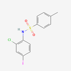 N-(2-Chloro-4-iodophenyl)-4-methylbenzenesulfonamide chemical structure (CAS 1988004-17-6)