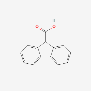 9H-Fluorene-9-carboxylic acid chemical structure (CAS 1989-33-9)