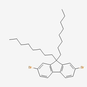 9,9-Dioctyl-2,7-dibromofluorene chemical structure (CAS 198964-46-4)