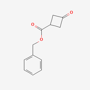 Benzyl 3-oxocyclobutanecarboxylate chemical structure (CAS 198995-91-4)